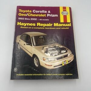 Haynes Toyota Corolla & Geo/Chevrolet Prizm 1993-2002 All‎ Models Repair Manual